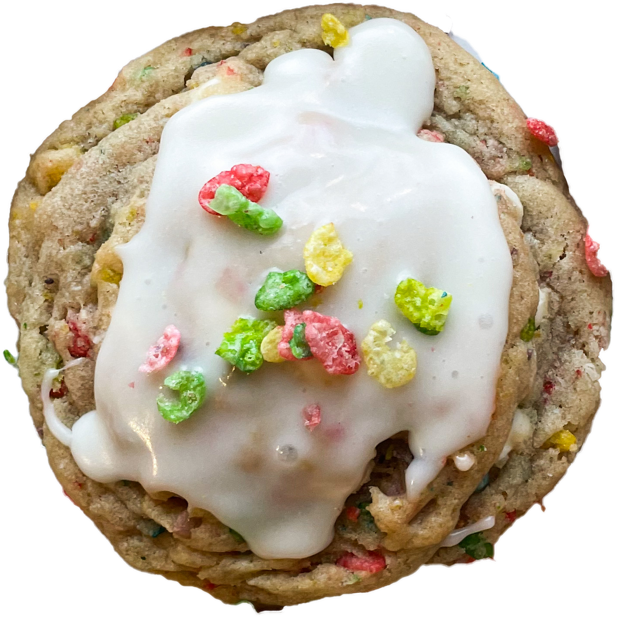 Gluten Free Fruity Pebbles Hey Dough Cookie Co